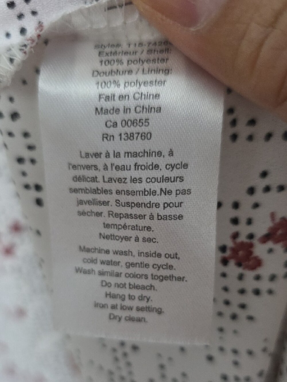 Worthington Cream Midi Dress with Red Ditsy Floral Print - Picture 4 of 5